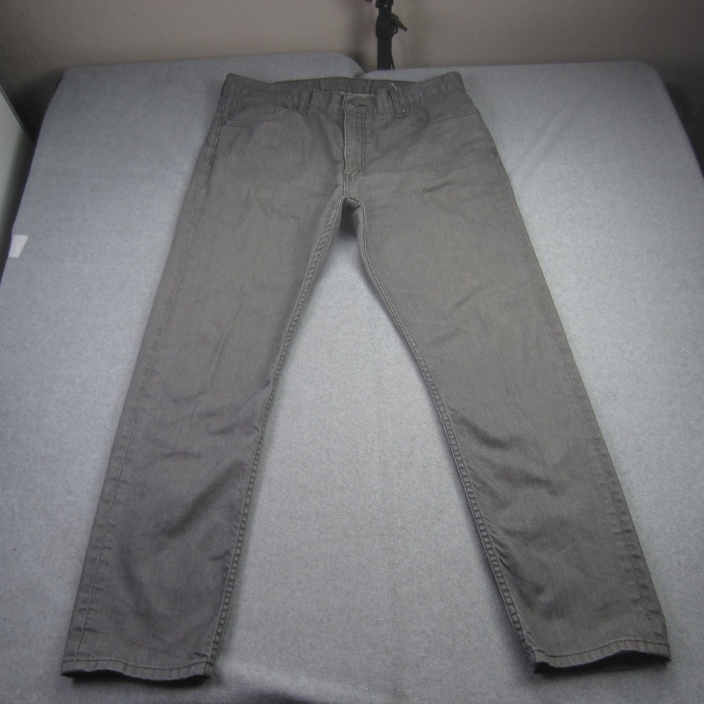 Levis 508 Jeans Mens 38x32 Gray Regular‎ Taper Fit Denim